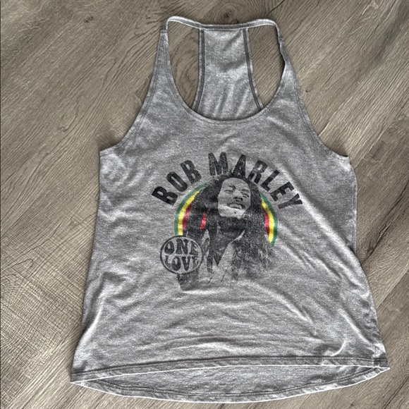 Gray Bob Marley Tank Top - Picture 1 of 4
